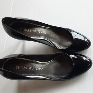 Stuart Weitzman Glossy Black Heels